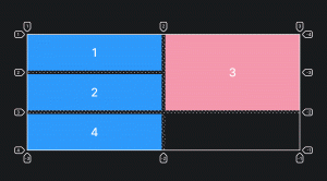 Пример реализации свойства grid-auto-flow со значением column dense.